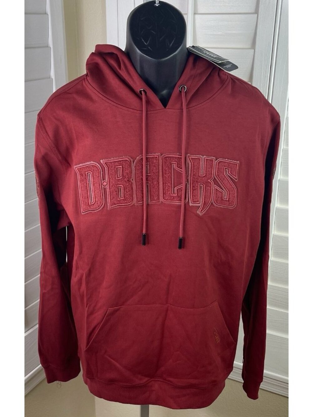Pro Standard MLB Arizona Diamondbacks Red Hoodie w/Patches - Men’s L - NWT $100